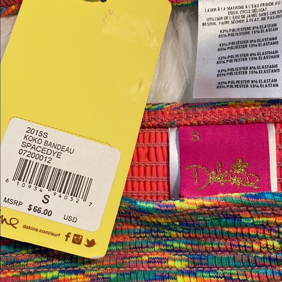 Dakine Koko Bandeau Spacedye  Top & Bottom Bikini - Picture 7 of 7